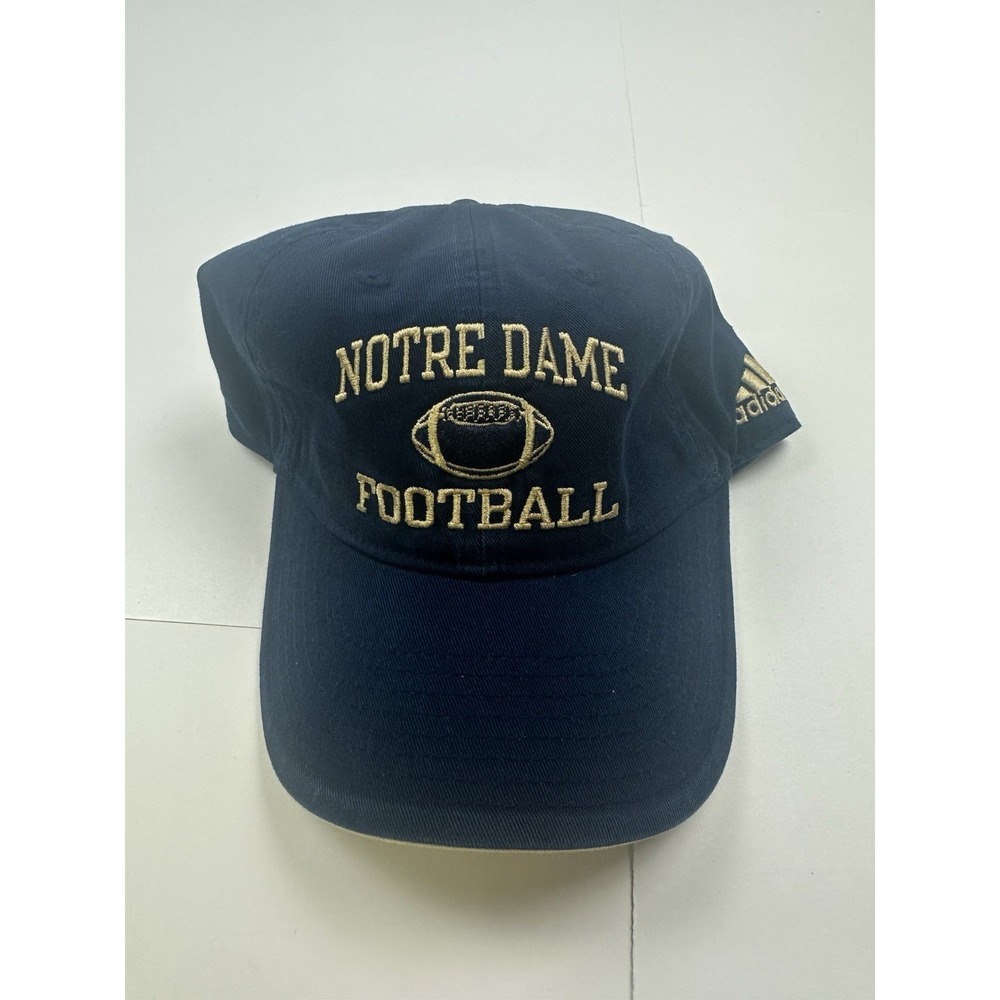 Adidas Notre Dame Football Fighting Irish Hat Cap Adjustable Vintage Y2K